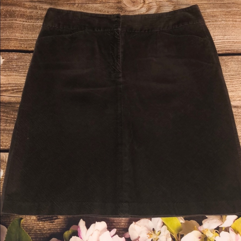 Talbots Brown Corduroy Skirt